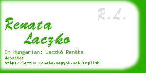 renata laczko business card