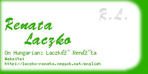 renata laczko business card